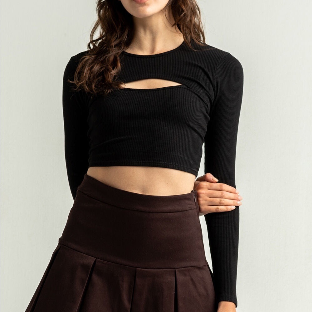 Sky & Sparrow Crop Cami/Shrug Set